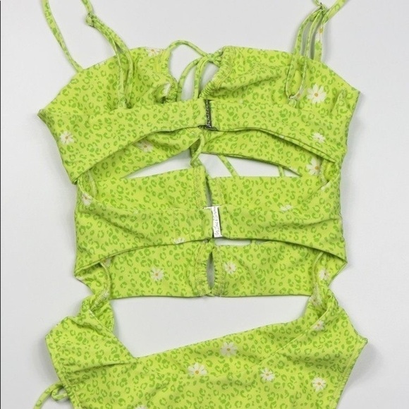 For Love and Lemons Leopard Daisy CutOut One Piece M - Picture 4 of 5